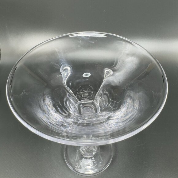 Simon Pearce Cavendish Clear Optic Hand Blown Glass Martini Glasses Cups Set 2 - Picture 12 of 16